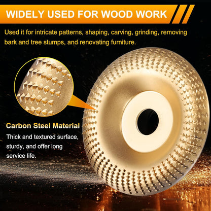🔥 3PCS 4" Wood Carving Disc Set — The Ultimate Woodworking Game-Changer