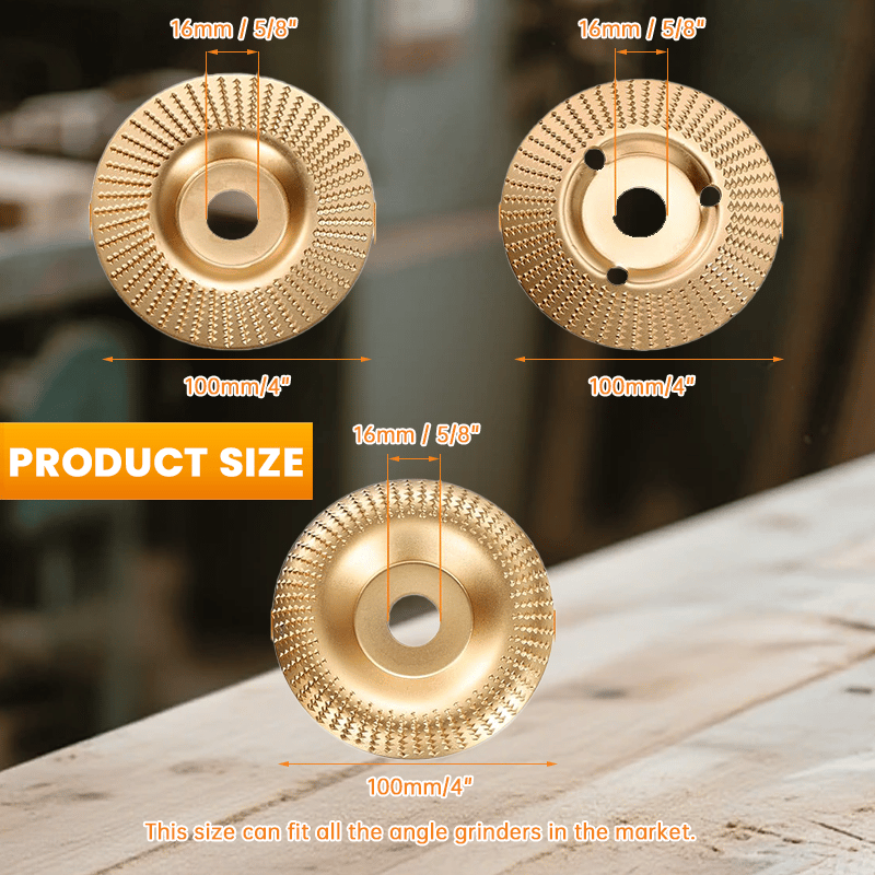 🔥 3PCS 4" Wood Carving Disc Set — The Ultimate Woodworking Game-Changer