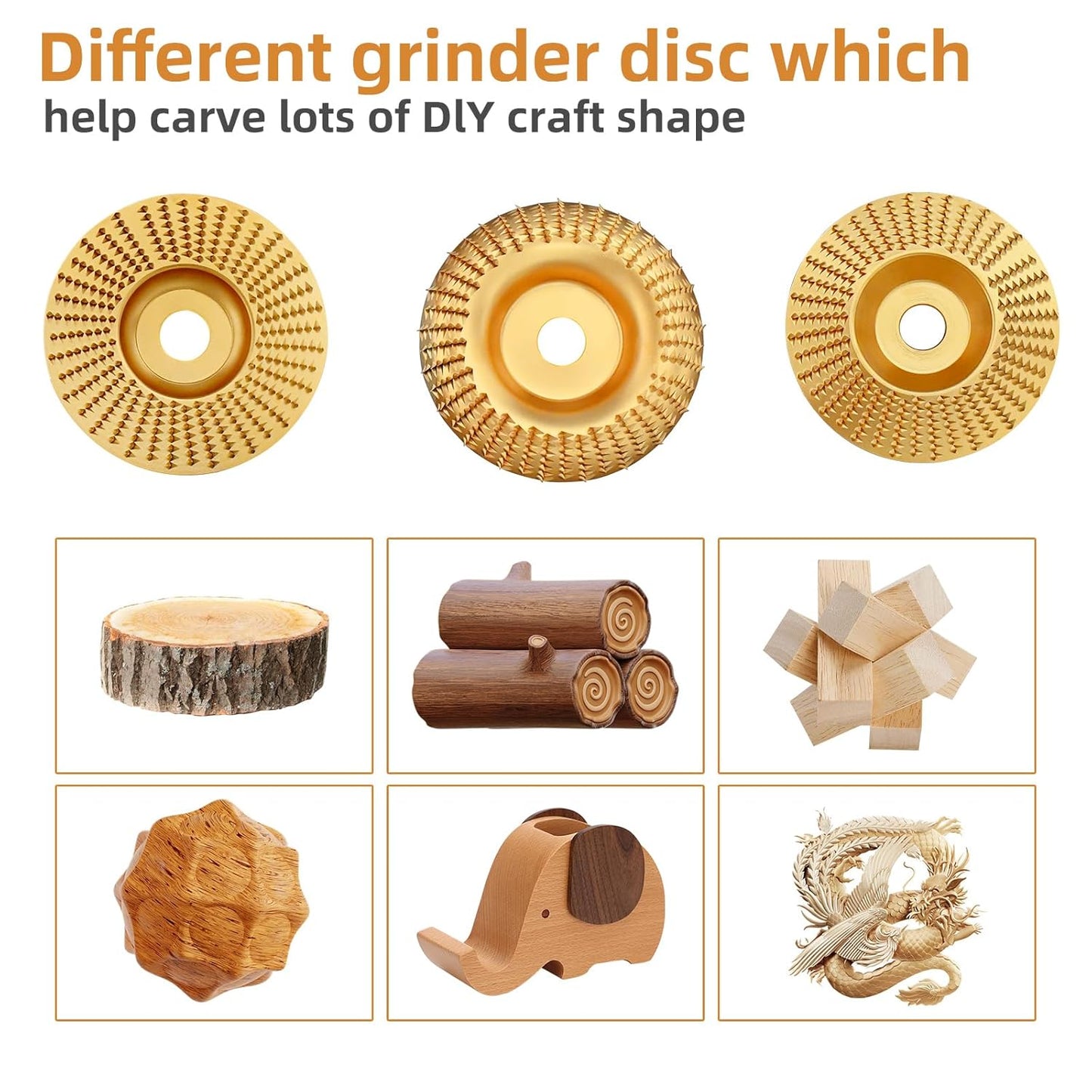 🔥 3PCS 4" Wood Carving Disc Set — The Ultimate Woodworking Game-Changer